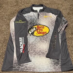 Bass Pro Shops 2019 Johnny Morris 1/4 Zip Fishing Jersey Men’s Size Large